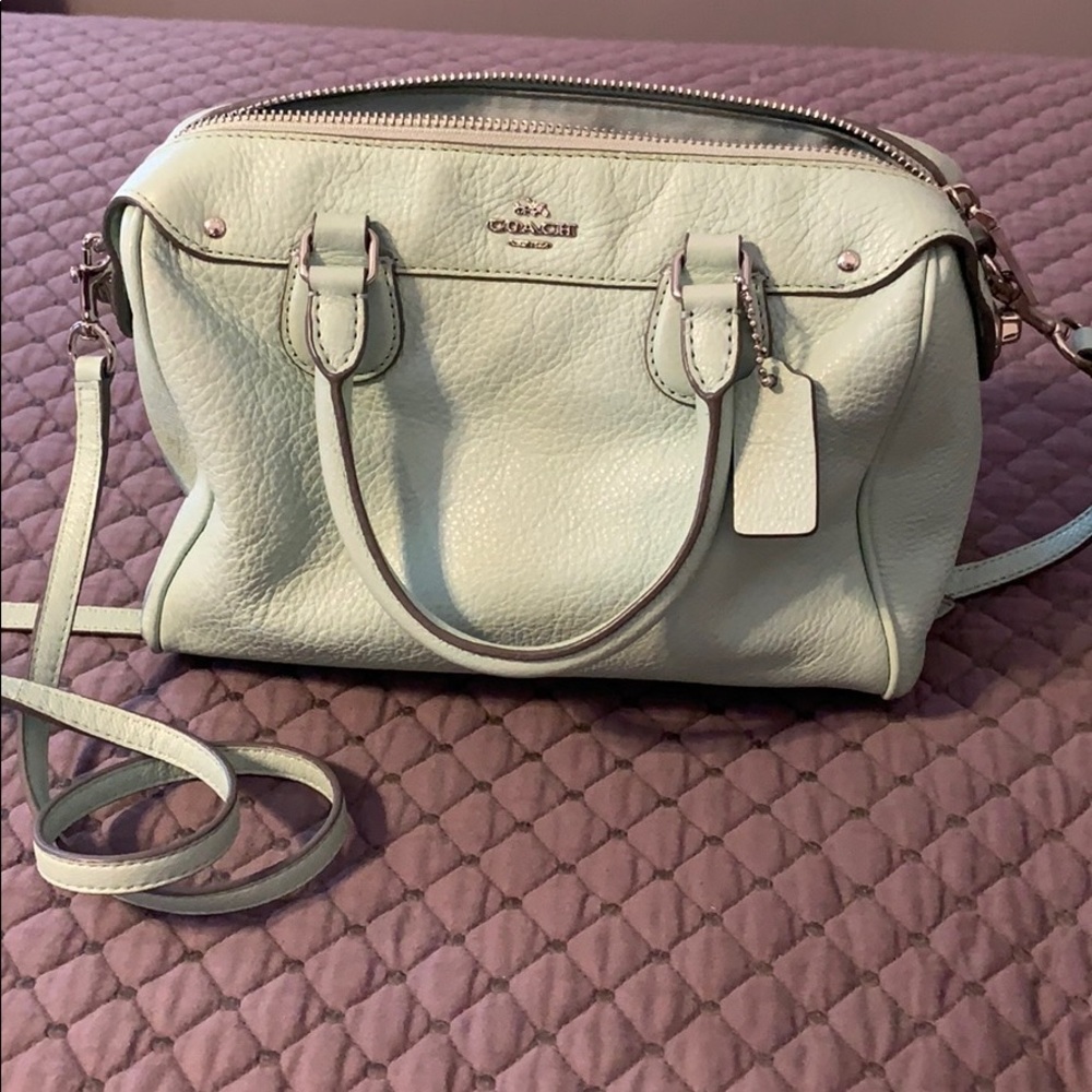 Coach small leather satchel